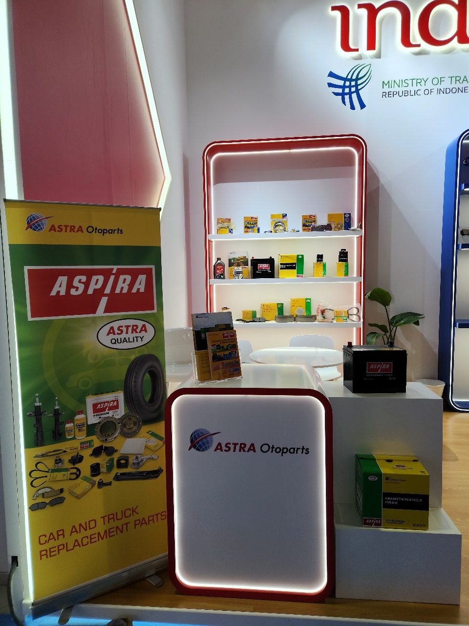 Astra Otoparts booth at Automechanika Dubai