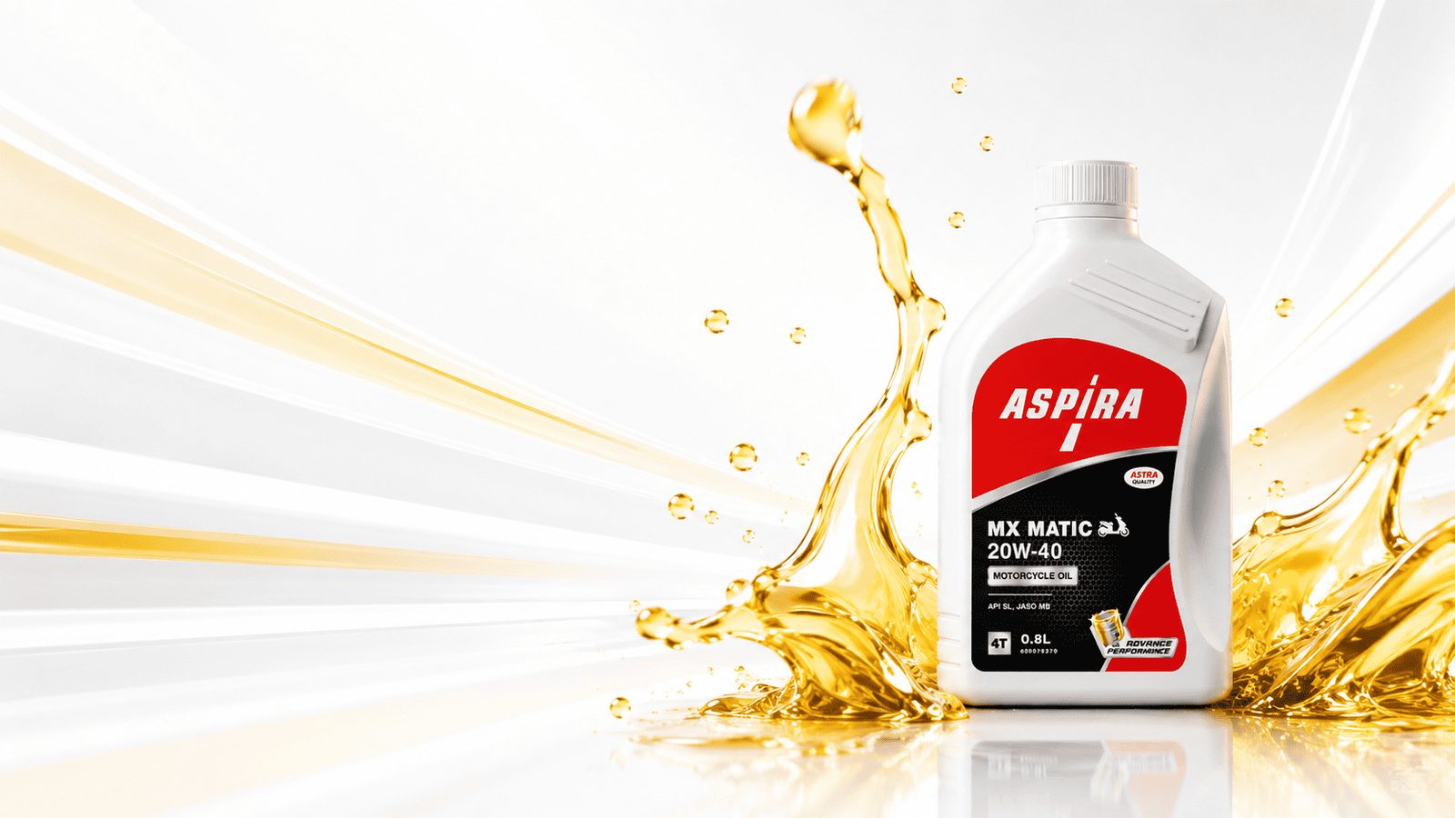 Aspira engine oil bottle